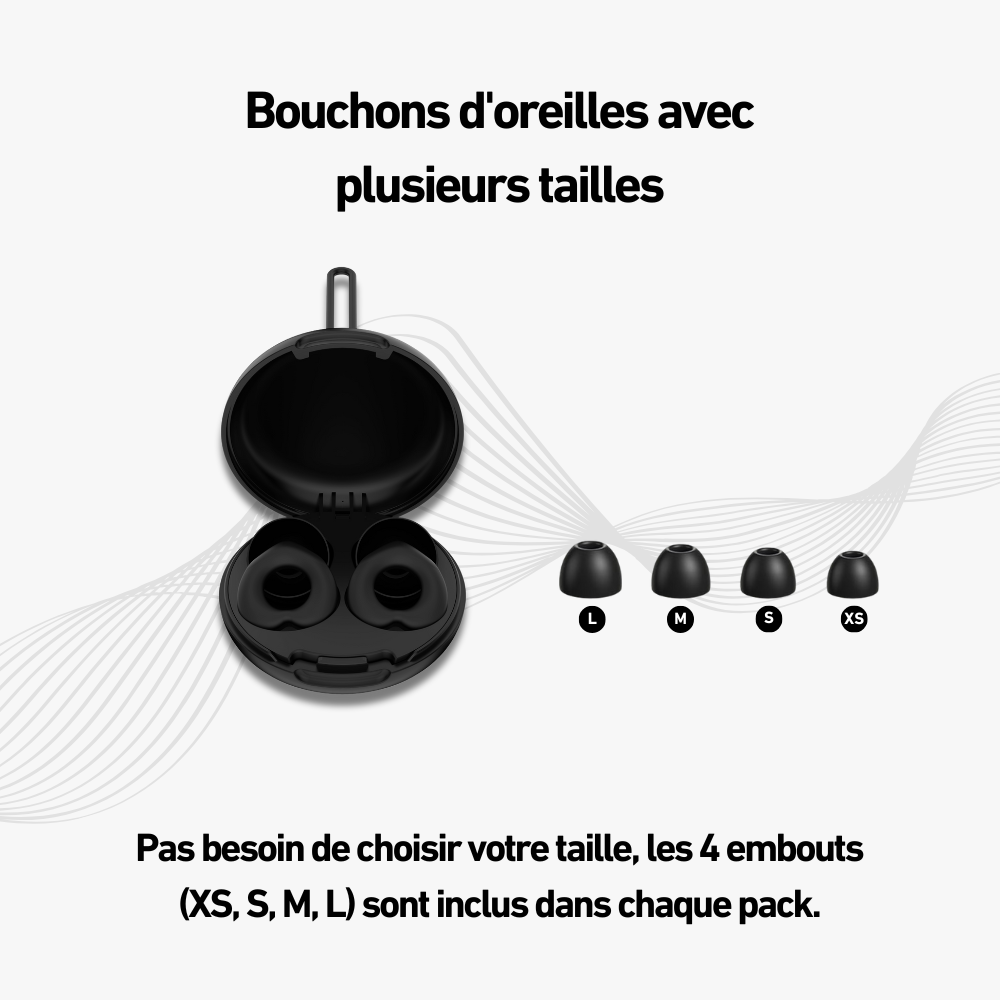 Bouchons d'oreilles Wav Dream + Boîtier Offert