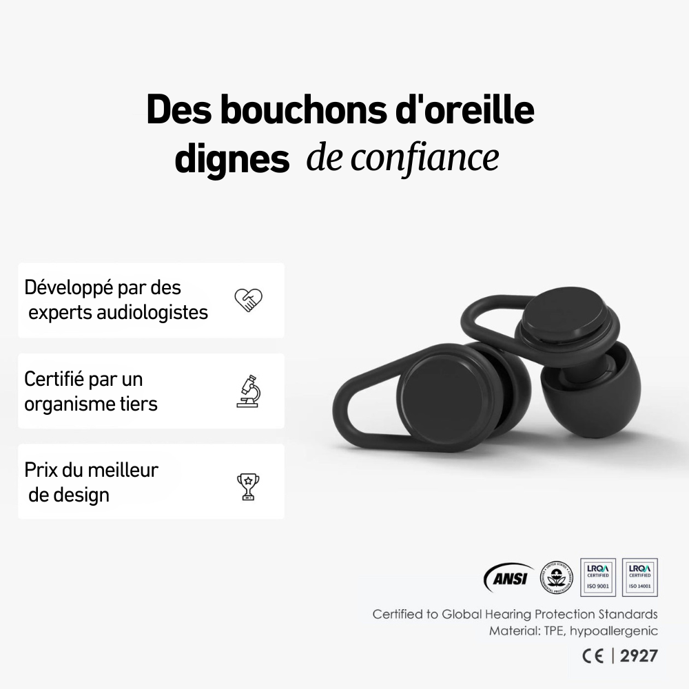 Bouchon d'oreilles Wav Plugs + Boîtier Offert