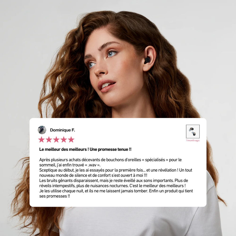 Bouchons d'oreilles WavPlugs + Boîtier Offert